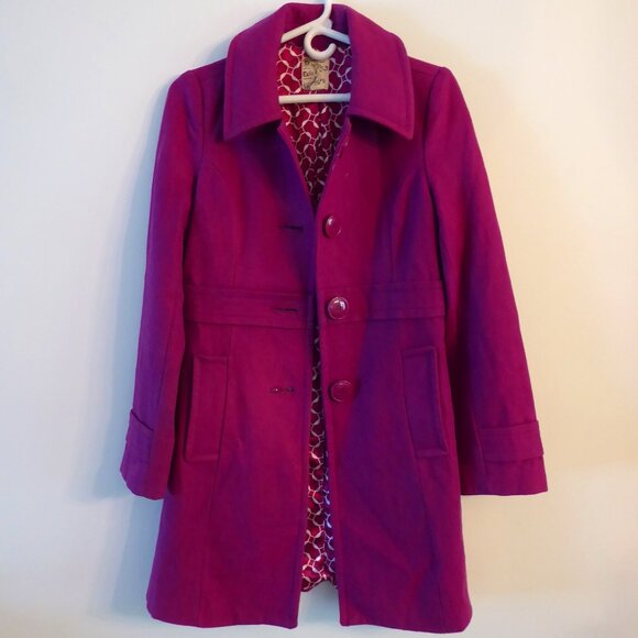 Tulle Wool Blend Coat - Picture 1 of 2